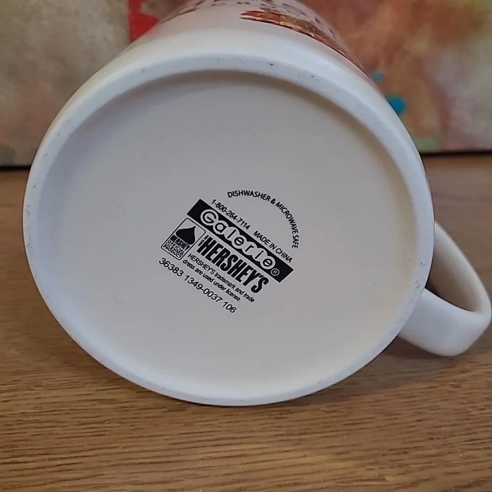 Galerie Hershey's Chocolate Jumbo Mug Huge Christmas Coffee Hot Cocoa Tea